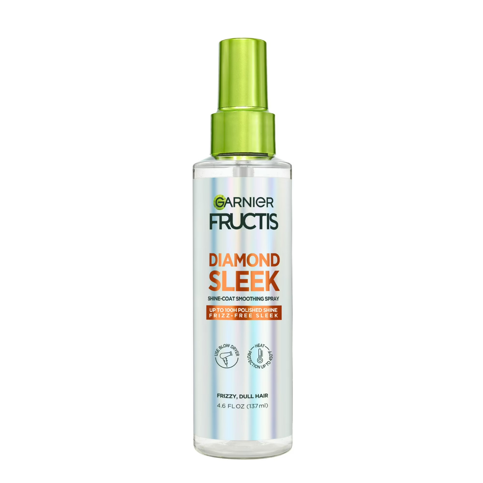 2 Pack Garnier Fructis Diamond Sleek Shine Spray for Frizzy and Dry Hair 4.6 Oz
