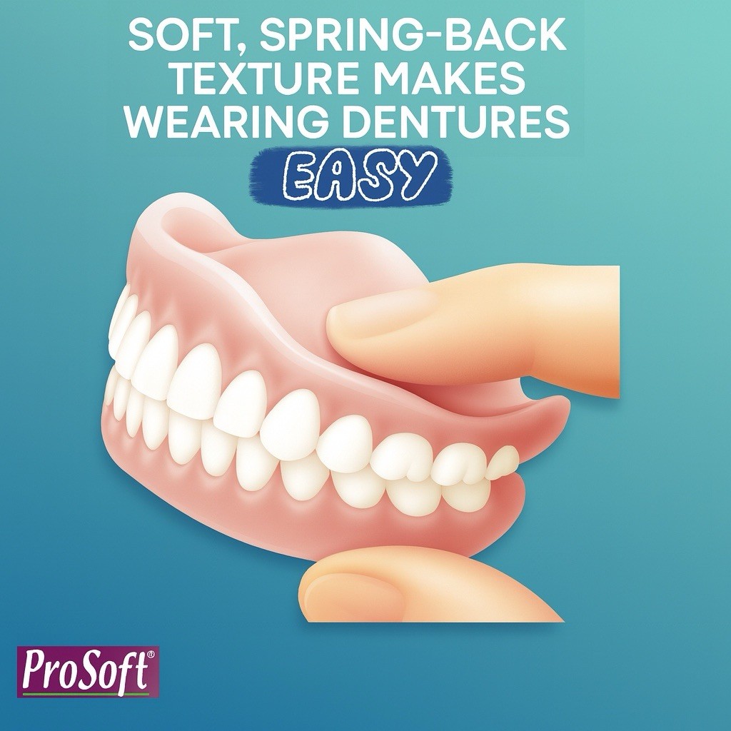 Soft Denture Reline Kit! Durable Liner! Repair Loose Dentures! ProSoft Reliner!