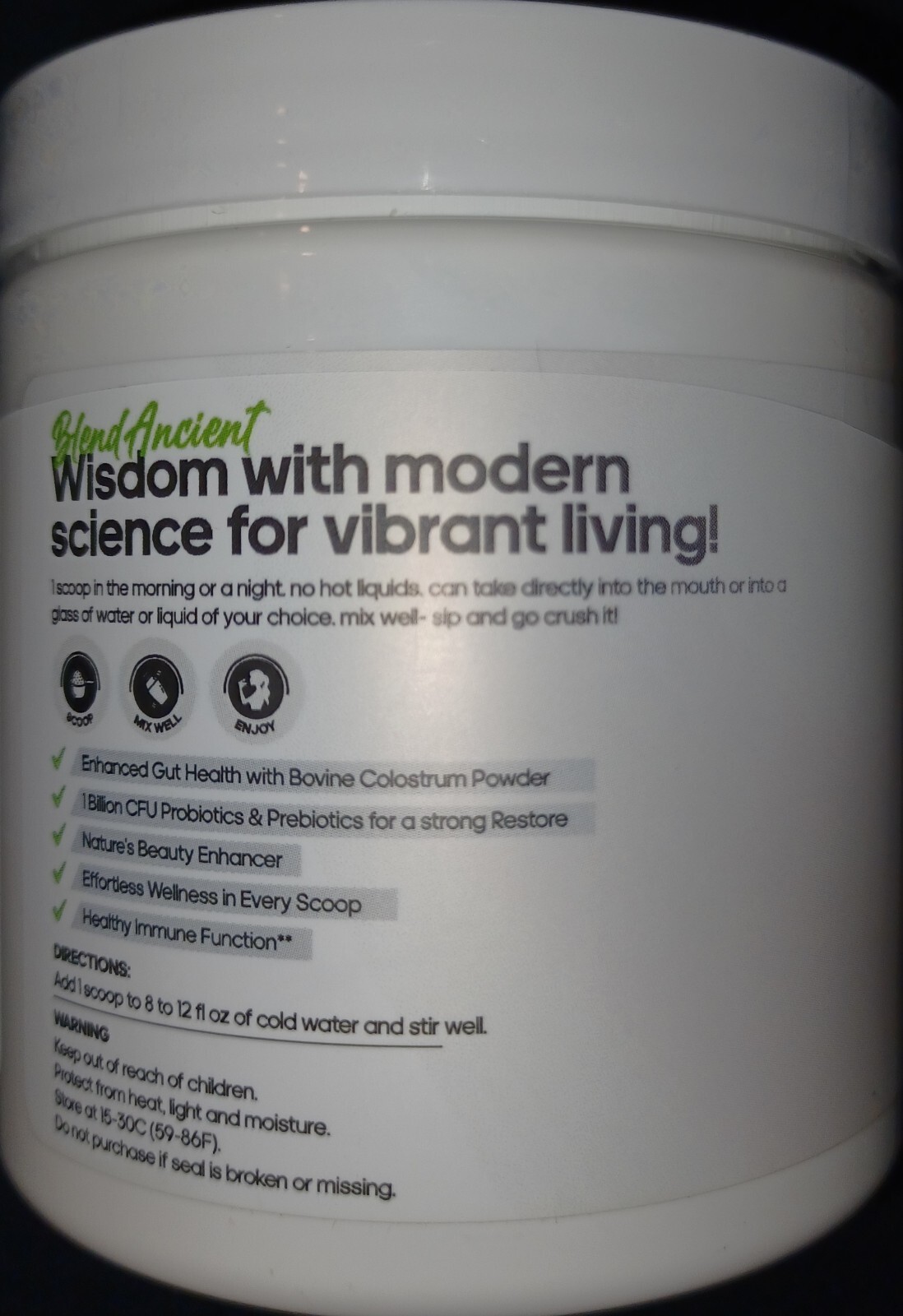 Cure 24 Bovine Colostrum X3 Supplement Powder Triple Effect Grass Fed High IgG