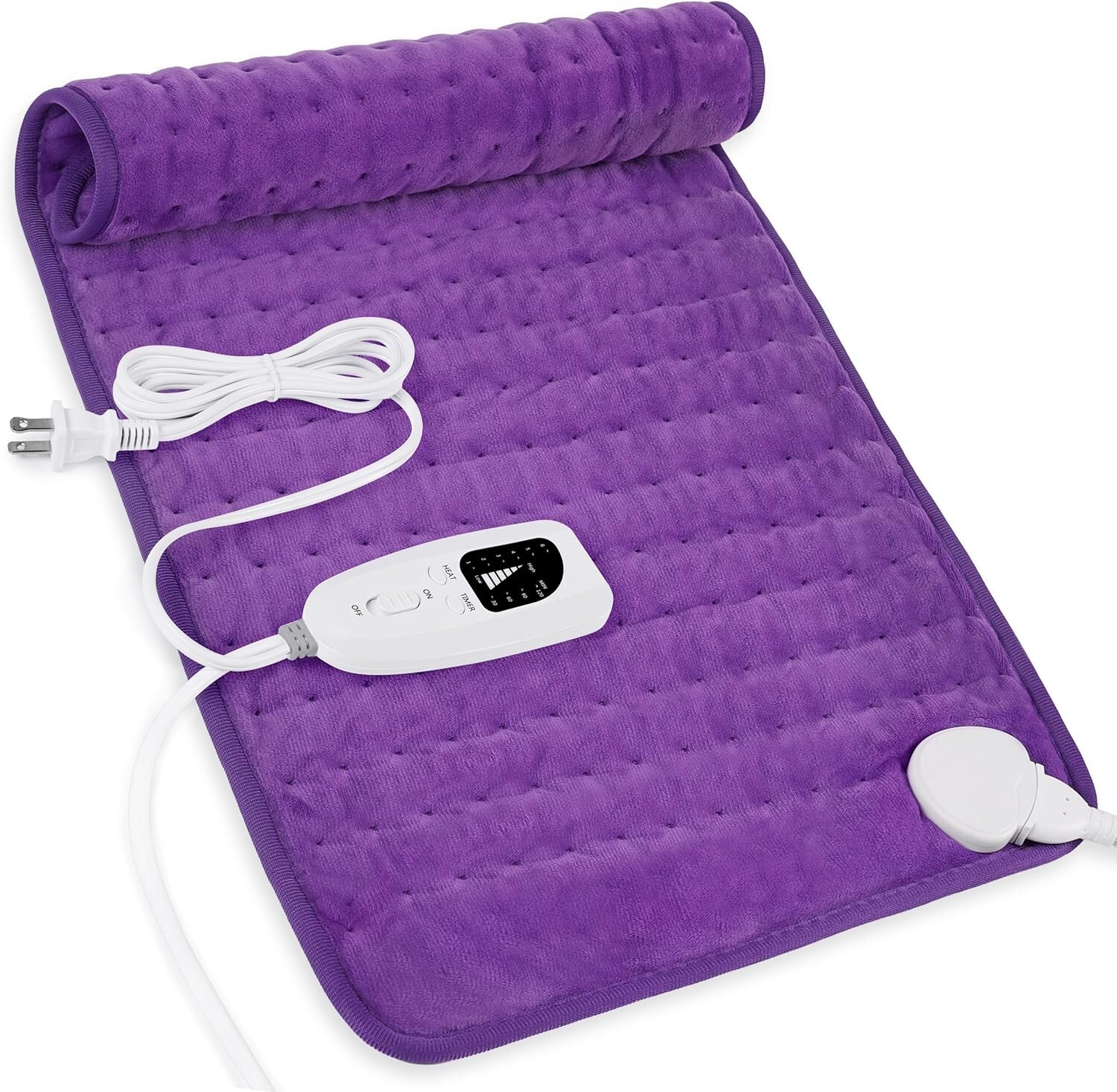 Electric Heating Pad For Back Pain & Cramps Relief 12″x24″6 Level Auto Shut Off