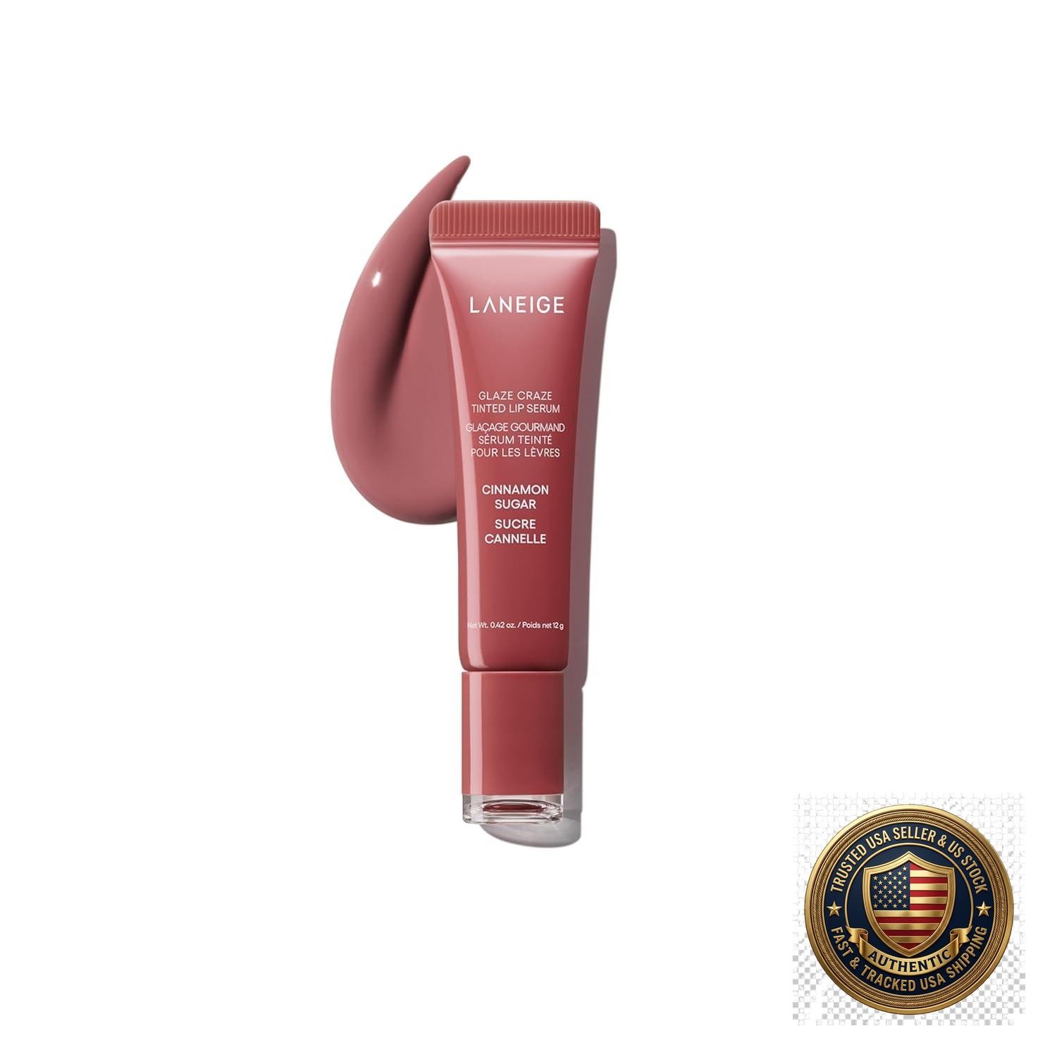 Tinted Lip Serum Hydrating Glossy Buildable Lip Treatment Barrier Boosting