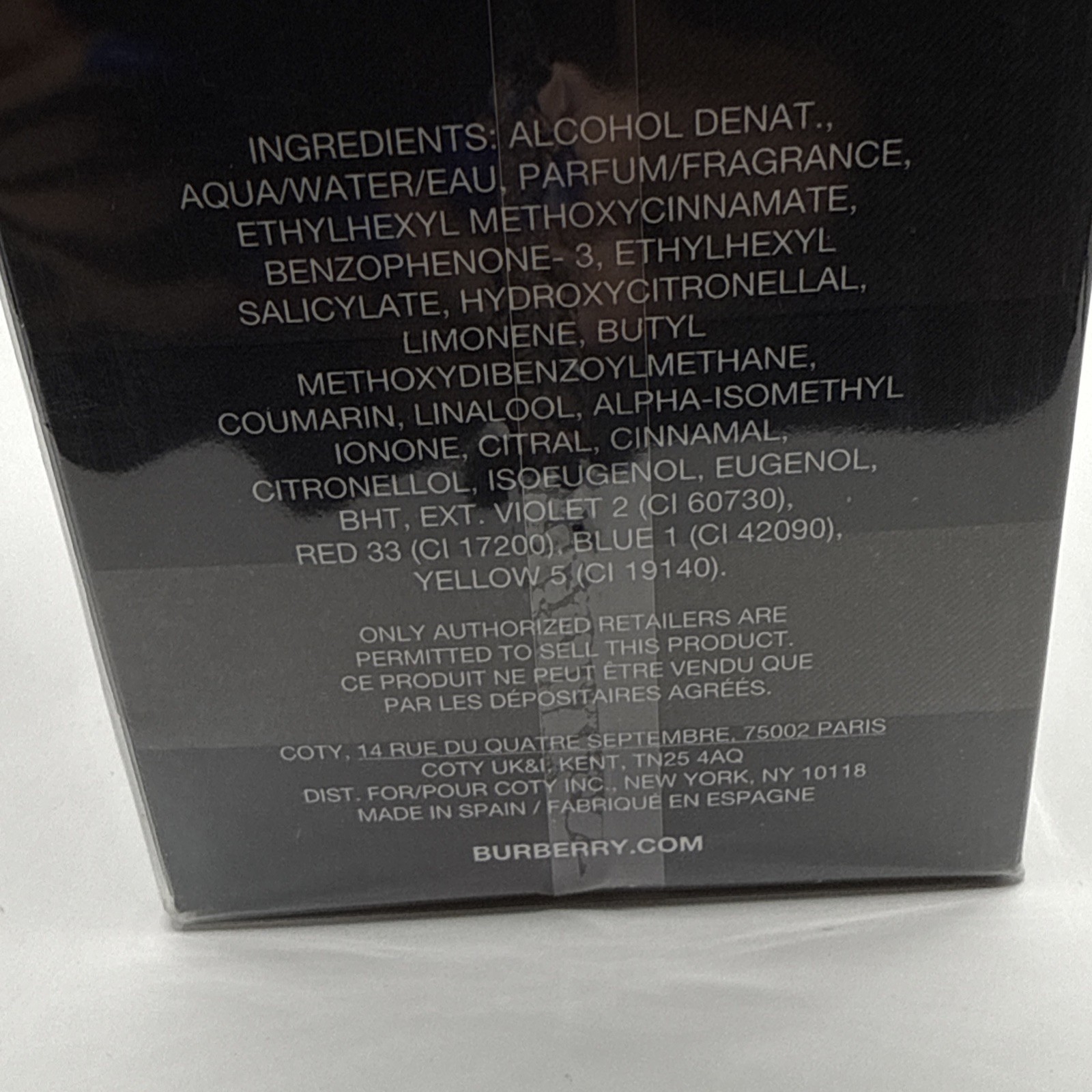 Burberry 3.3oz Men’s Eau de Toilette New In Box DISCONTINUED
