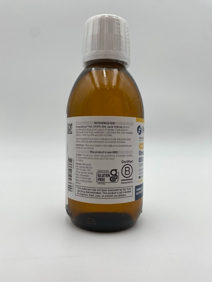 Metagenics OmegaGenics Fish Oil EPA DHA Lemon 150ml Omega 3 Supplement 5 Fl Oz