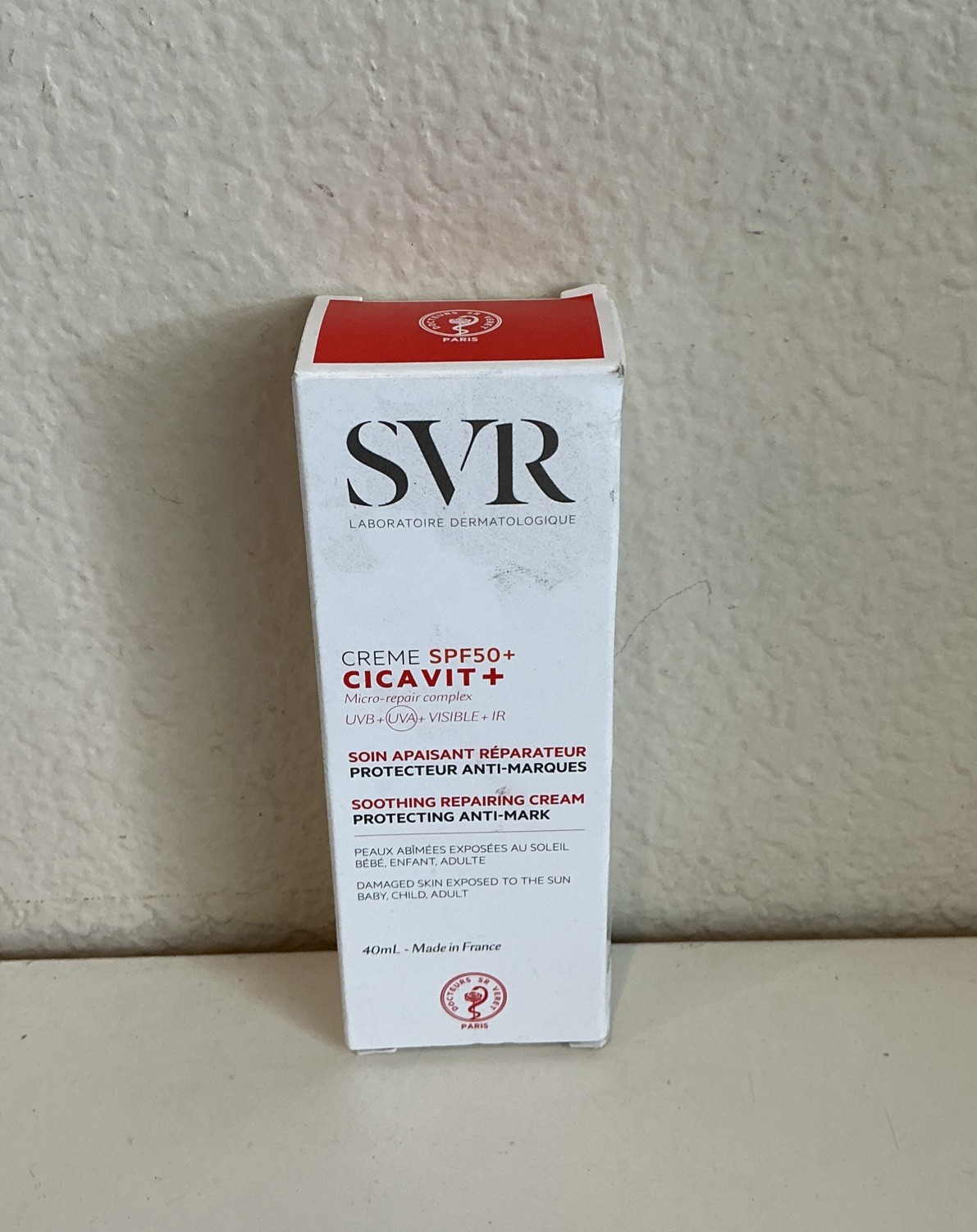 SVR Cicavit + Soothing Skin Repairing Protecting Cream SPF50+ 40ml Exp.08/2028