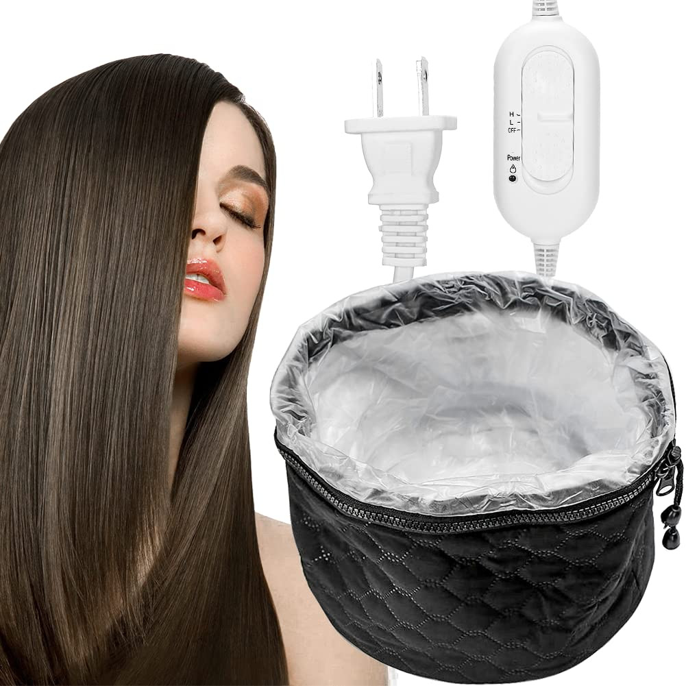 110V Hair Steamer Heat Cap, Adjustable Electric Hair Steam Cap, Deep Conditionin