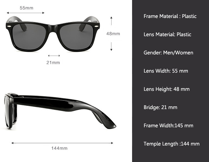 Square Full Frame Tinted Myopia Nearsighted Glasses For Men Women Sunglasses New