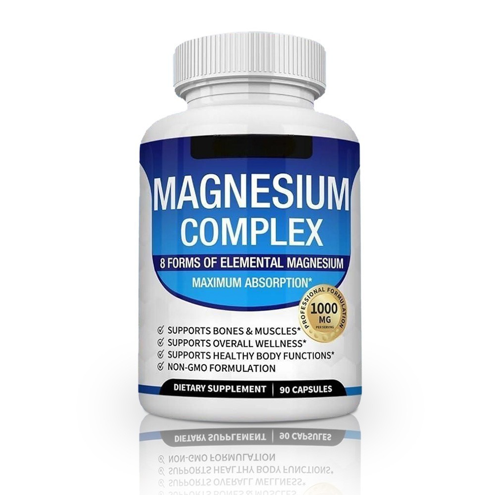 8in1 Magnesium Complex 1000mg Blood Sugar Blend Supplement Combo 90 Caps 1-5 Pcs