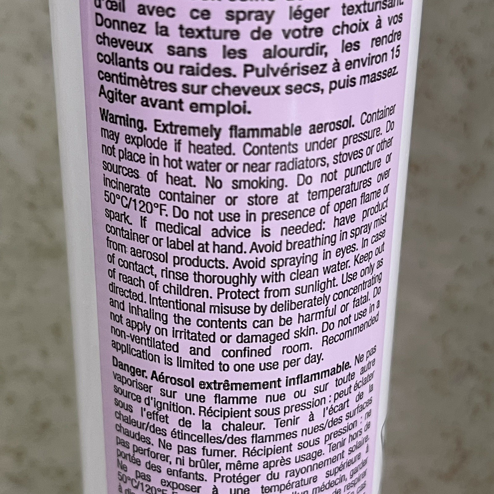 Sephora Hair Texturizing Spray 133 ml / 4.5 fl oz Lot of 2 NEW READ