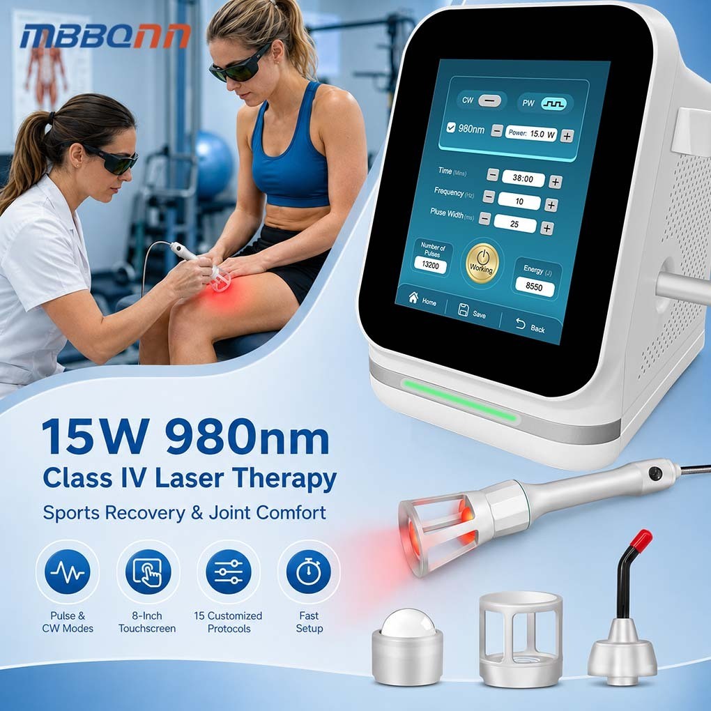Professional 15W 980nm Laser Therapy Machine for Arthritis Muscle Pain Relief