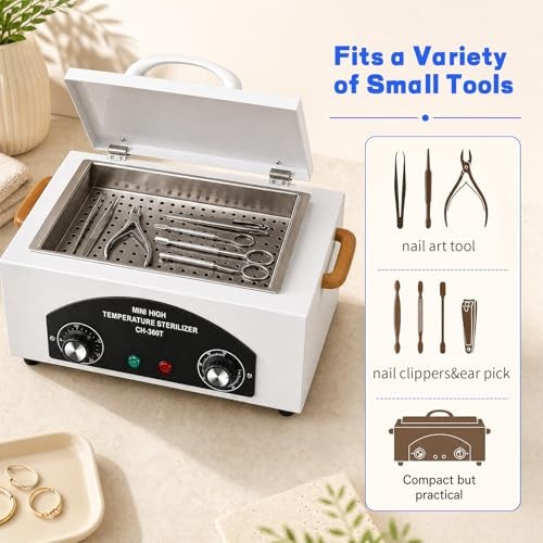 High Temperature Sterilizer Autoclave Machine, 110V 300W 1.5L Metal Tool