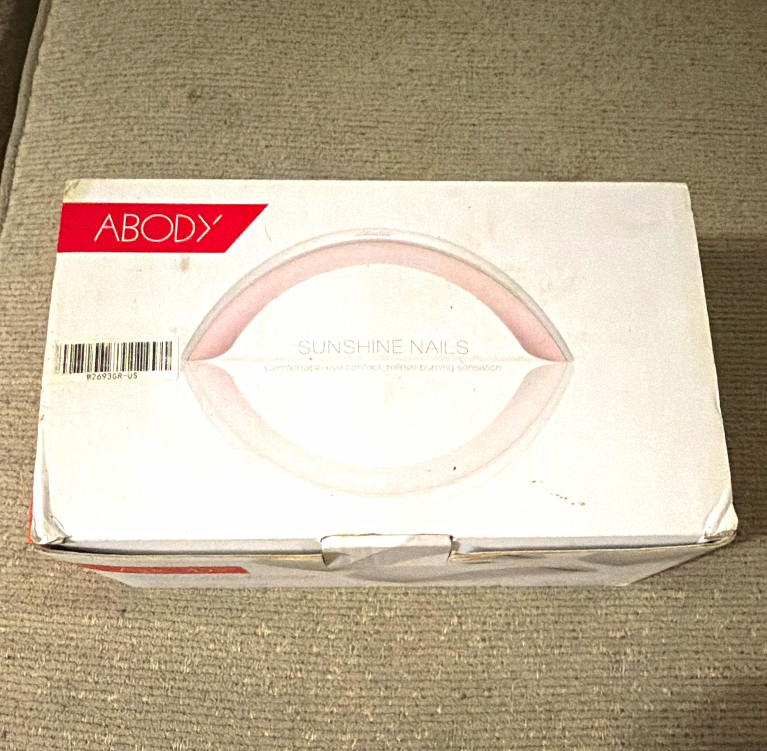 ABODY UVLED Nail Lamp 9S UV/LED Lamp 24W Rechargeable Portable White USB