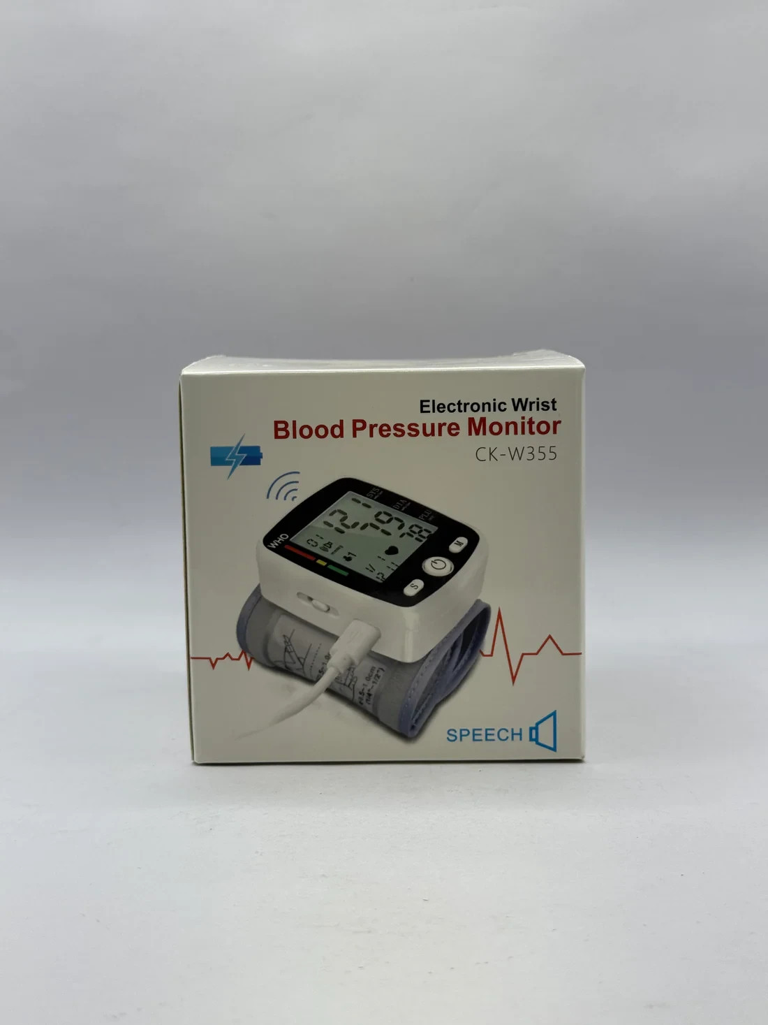 Digital Wrist Blood Pressure Monitor LCD Automatic BP & Pulse Meter WHO Indicato