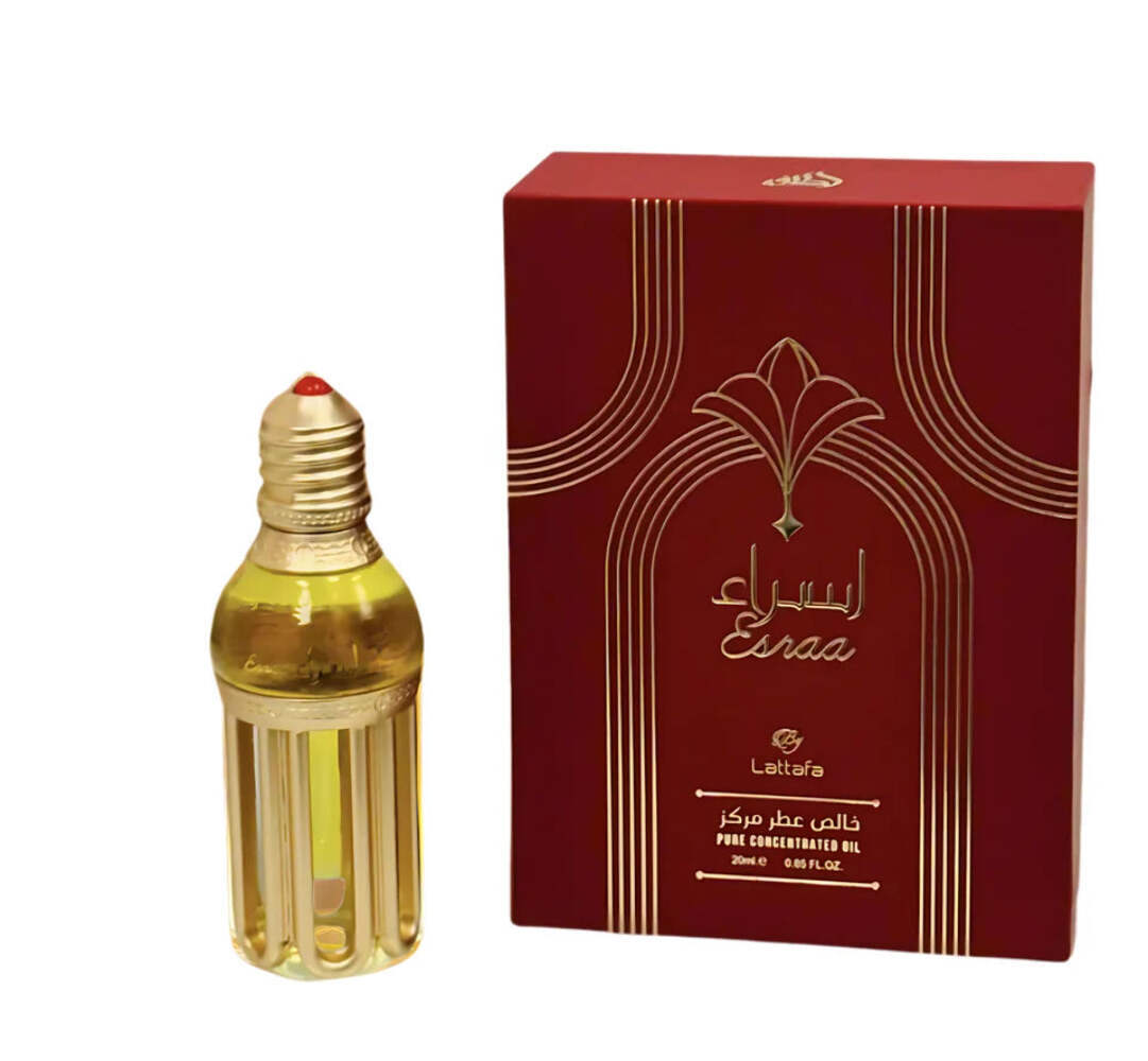 Esraa Pure Concentrated Oil by Lattafa Unisex Perfumed Oil for Men & Women 20 ML