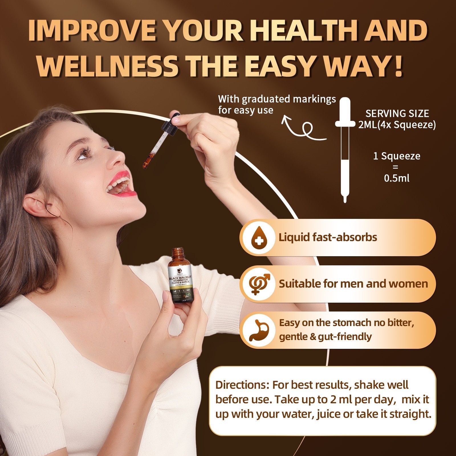 Worm & Parasite Cleanse, Black Walnut, Wormwood Clove Plus Oregano Garlic
