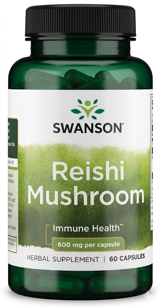 Reishi Mushroom (Ganoderma, Ling Zhi) 600 mg, 60 Capsules