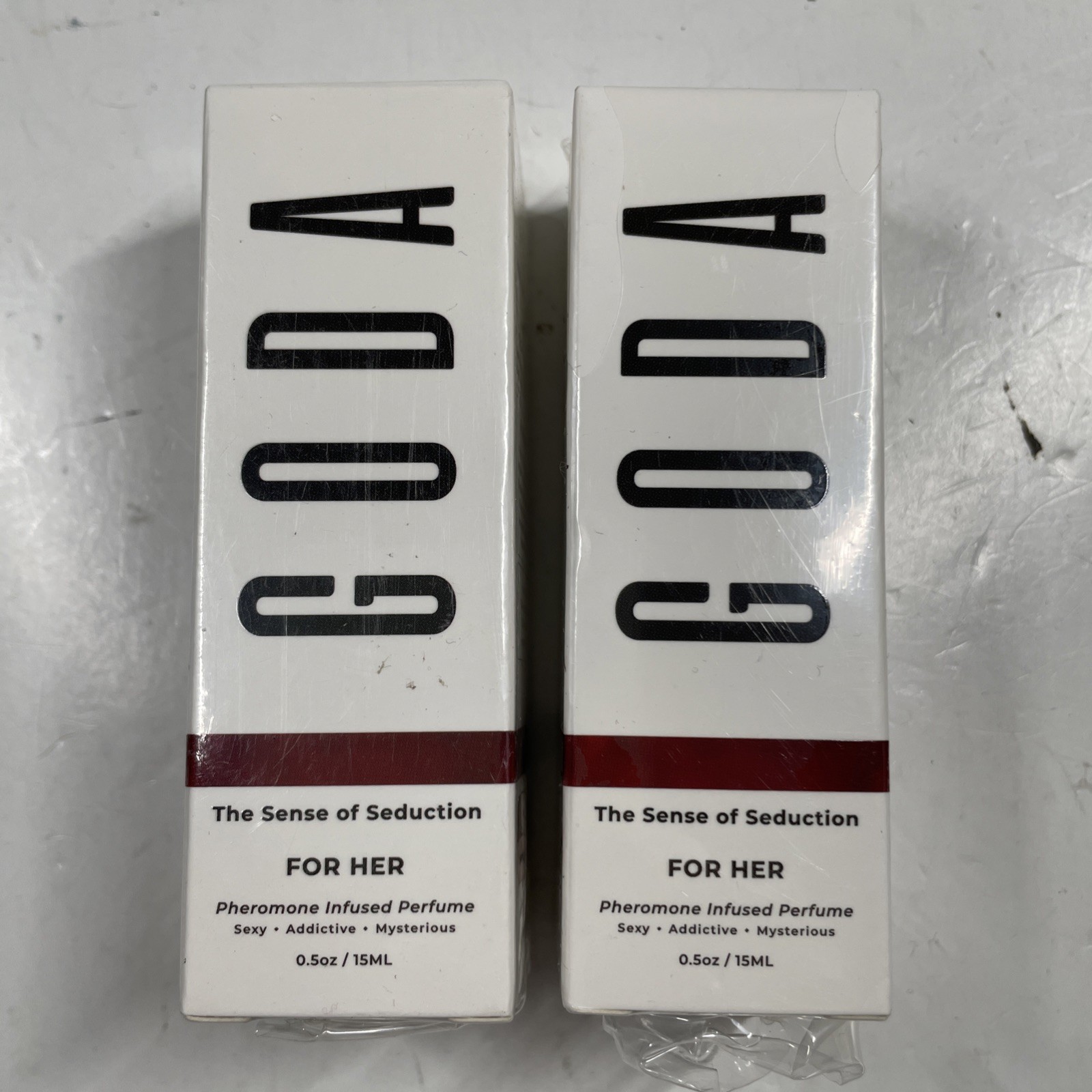 2 NEW Goda For Her Pheromone Infused Perfume 0.5 fl oz 15ml Vegan Jasmine Peony