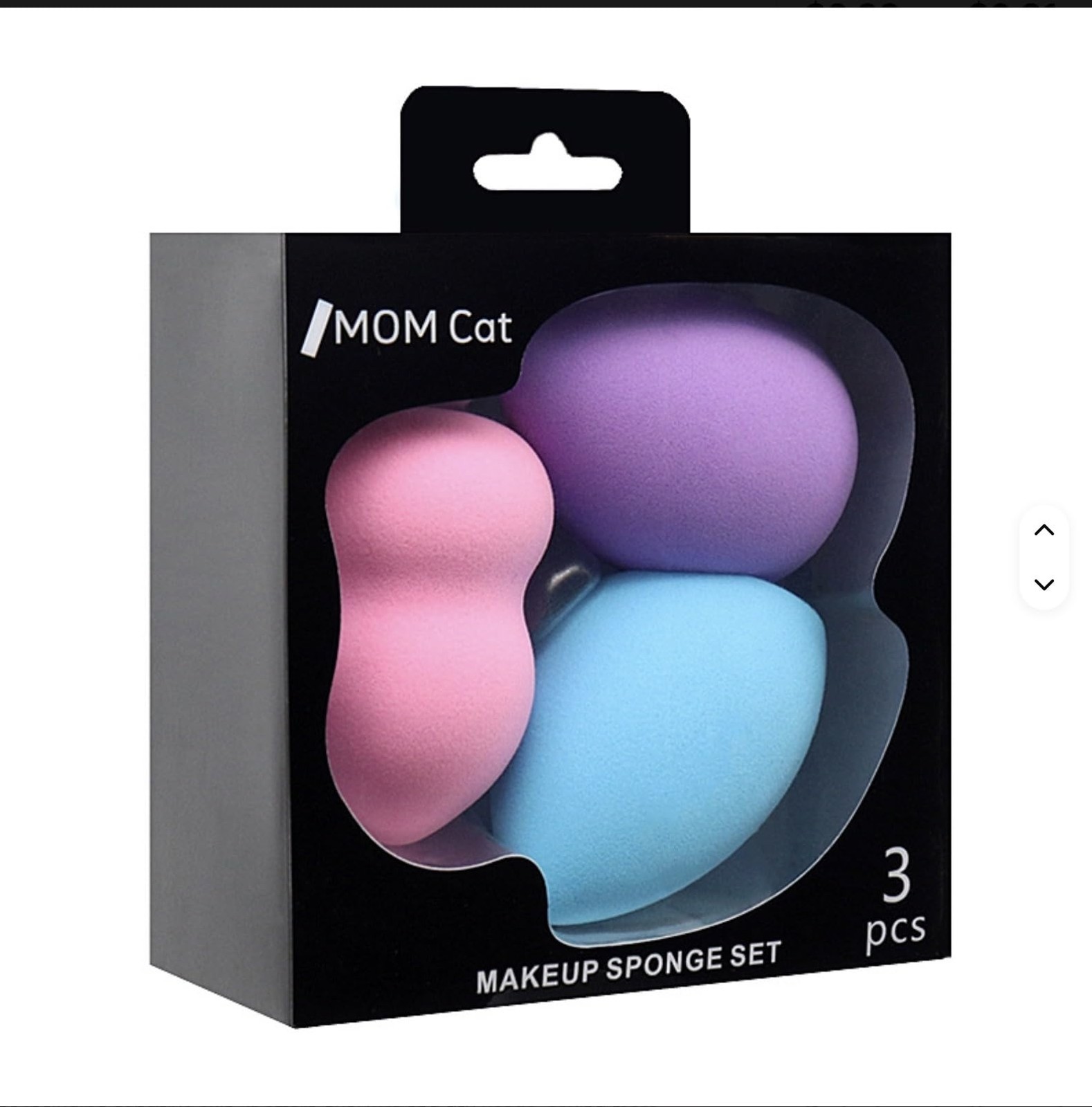 European Quality Soft Beauty Makeup Sponge 1 Count (Pack of 3), Multicolor