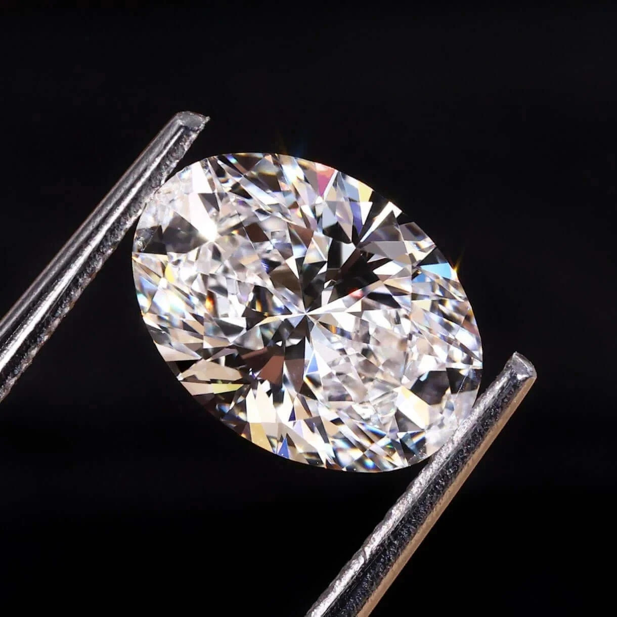 6 Ct Lab Grown Diamond Oval Cut D Color VVS1 Clarity CVD Certified Loose Diamond