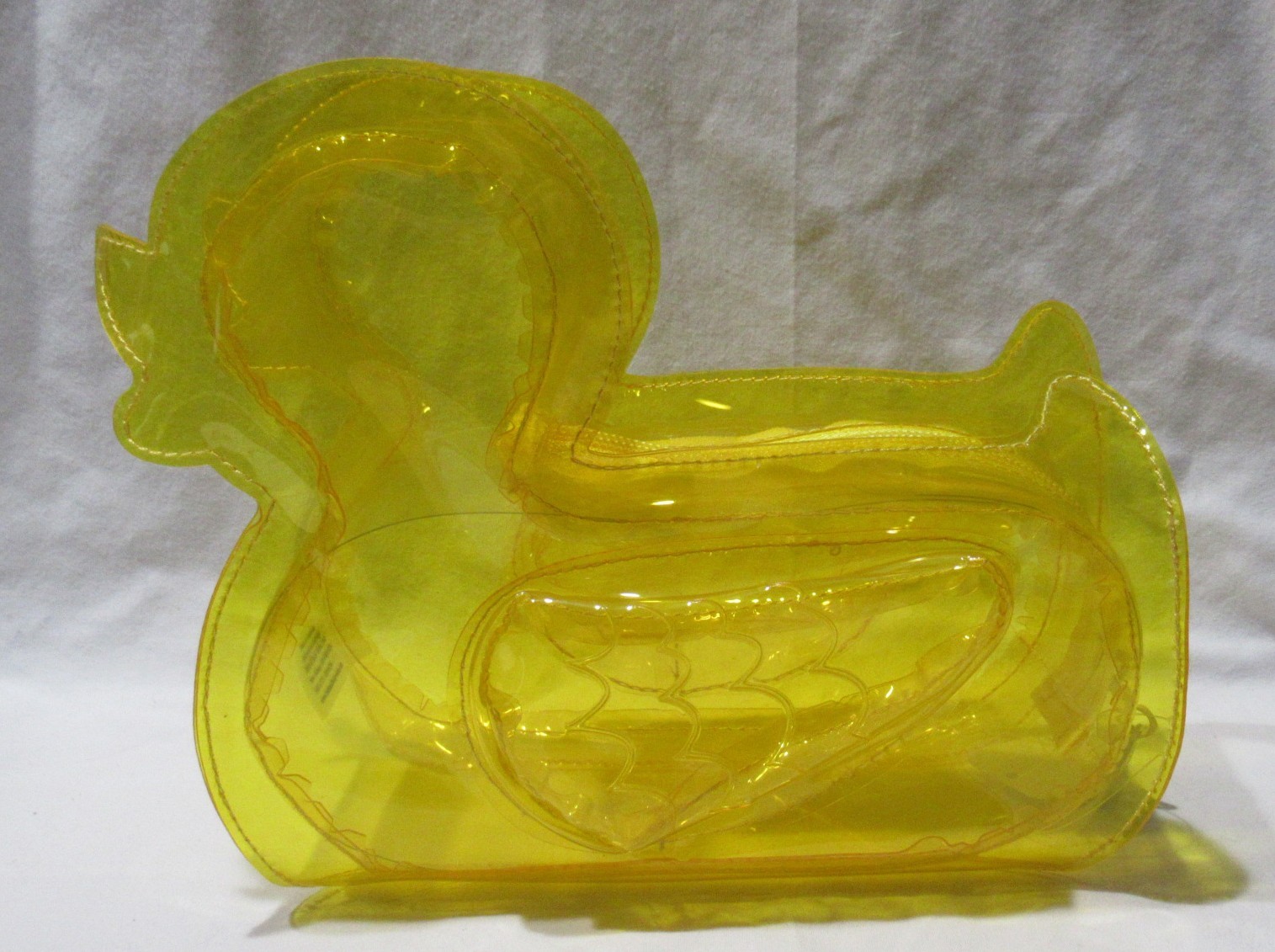 Bath & Body Works Billy BILLIE THE DUCK clear yellow plastic empty cosmetic bag