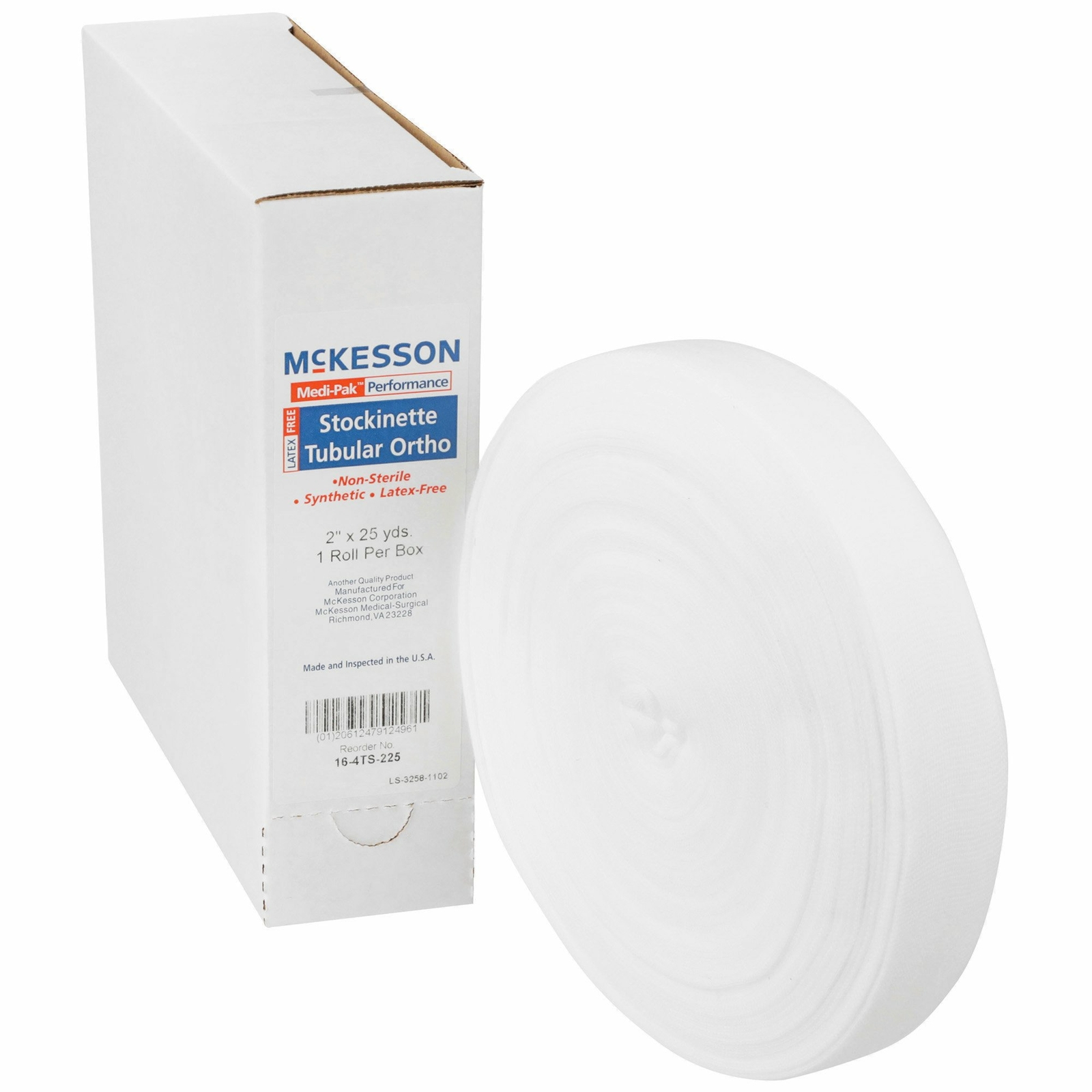 McKesson Stockinette 2 Inch X 25 Yard Polyester White 16-4TS-225 1 Ct