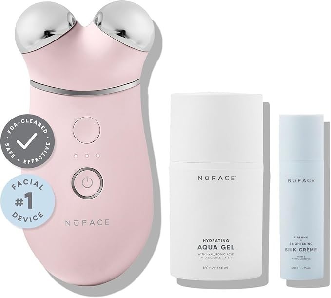 NuFACE Trinity+ Microcurrent Facial Device Kit – FDA Cleared Face Sculpting & Ne