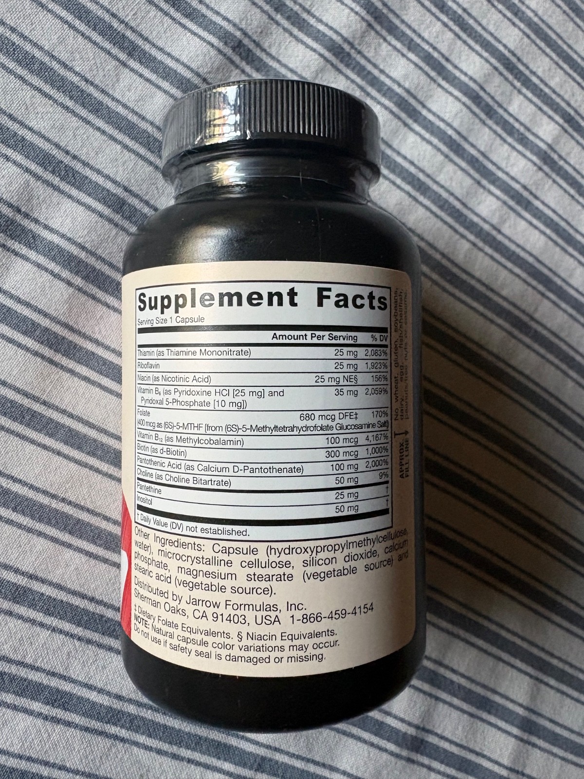 10 bottleJarrow Formulas B-Right Optimized B-Complex Vegan 100 Capsules Exp 4/26