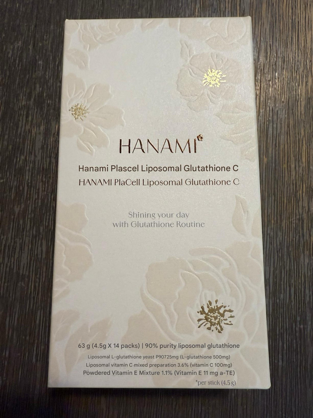 Hanami Placell Liposomal Glutathione C 4.5g x 14 packs K-beauty