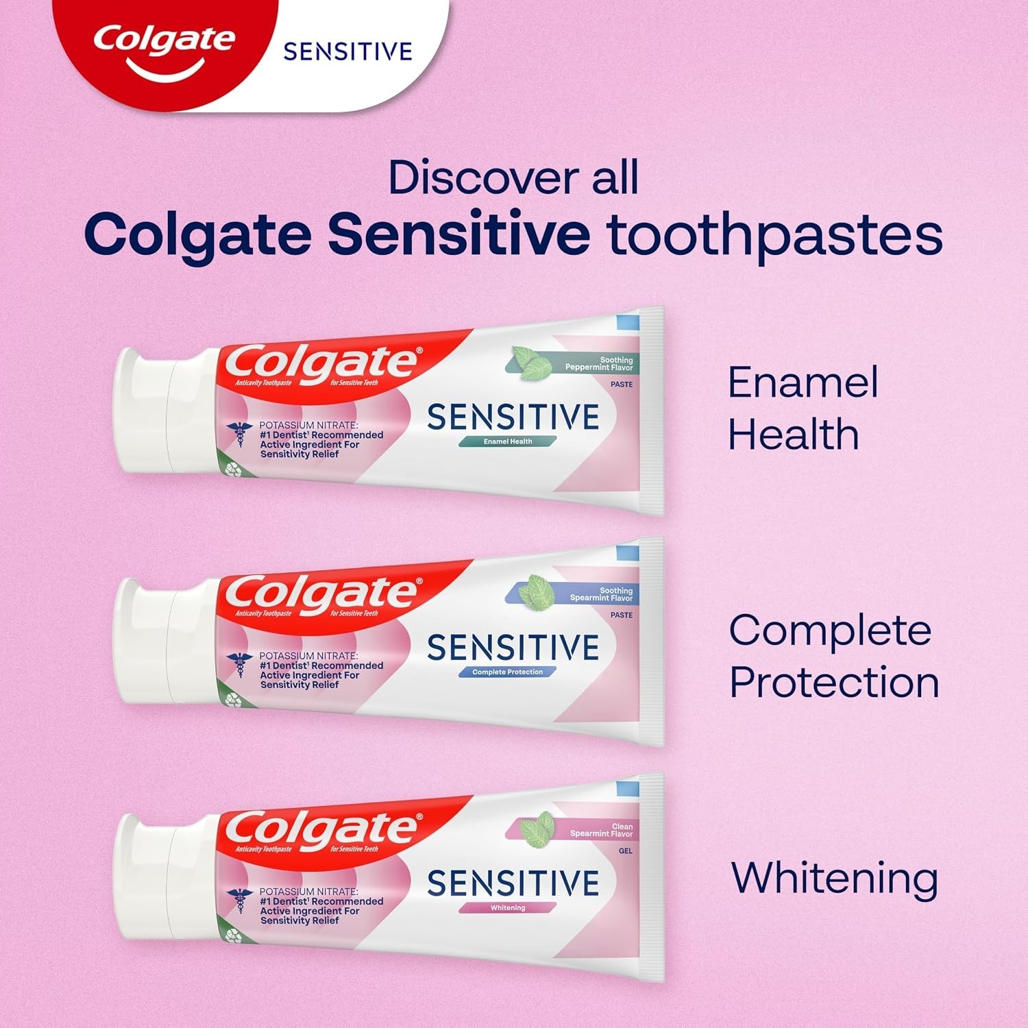 EnamelGuard Sensitive Whitening Gel – Fresh Mint, 3 Pack