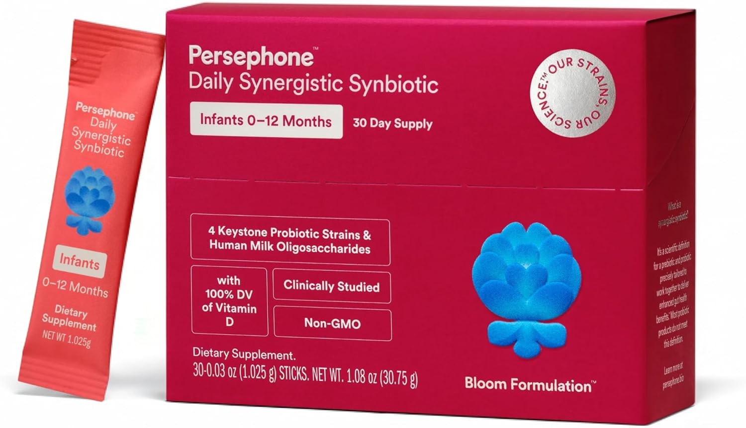 Infant Synbiotic Powder, 0-12 Months, 30 Servings, Probiotic + Prebiotic Blend