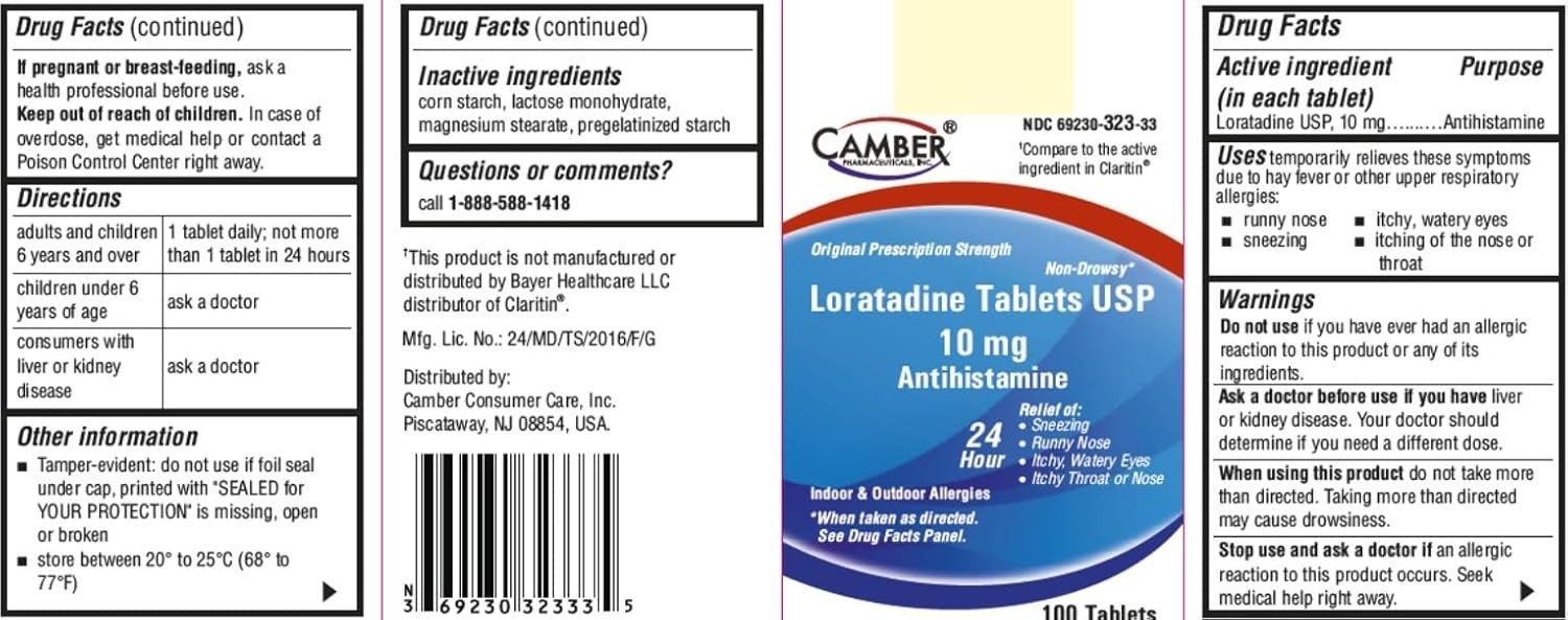 Loratadine 10mg Allergy Relief Tablets 24 Hour Non-Drowsy Antihistamine 100 Ct