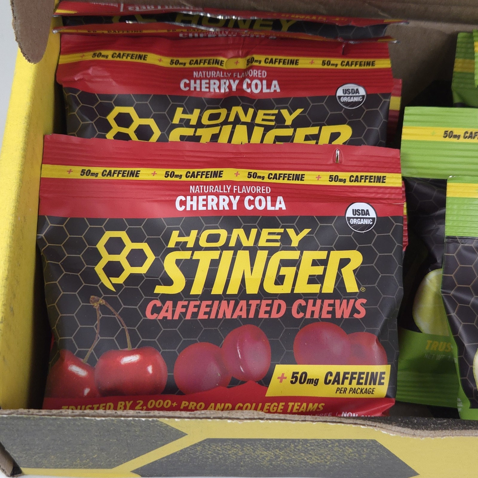 Honey Stinger Performance Chews Variety Box 6 Stingerita Lime 6 Cherry Cola