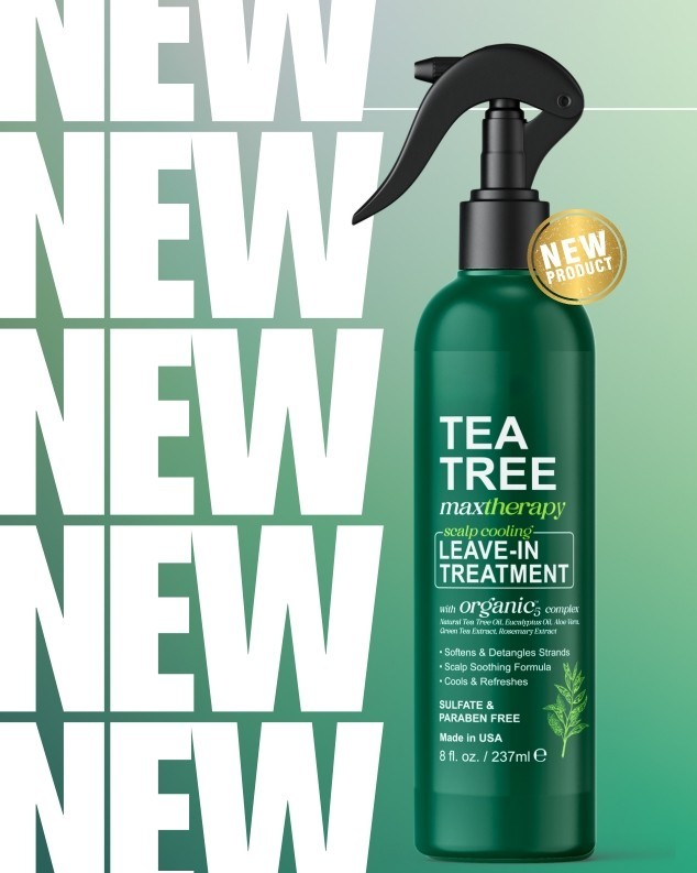 Tea Tree Oil Leave In Conditioner Detangler Spray Scalp Treatment Anti Frizz 8oz