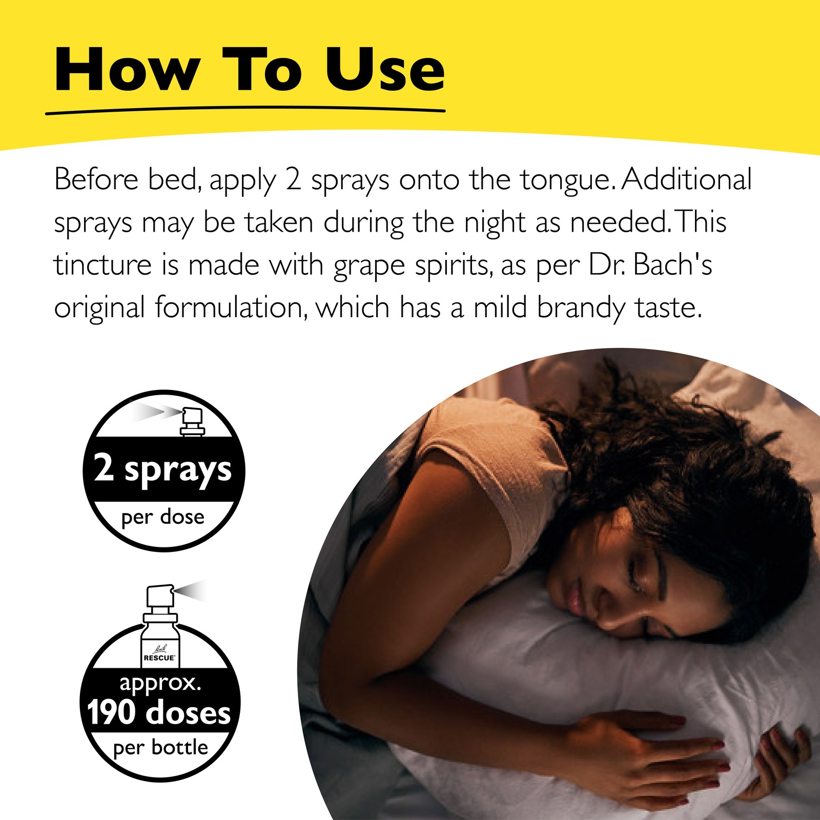Bach Flower Remedies Rescues Sleep Natural Sleep Aid Homeopathic Spray 0.7 fl oz