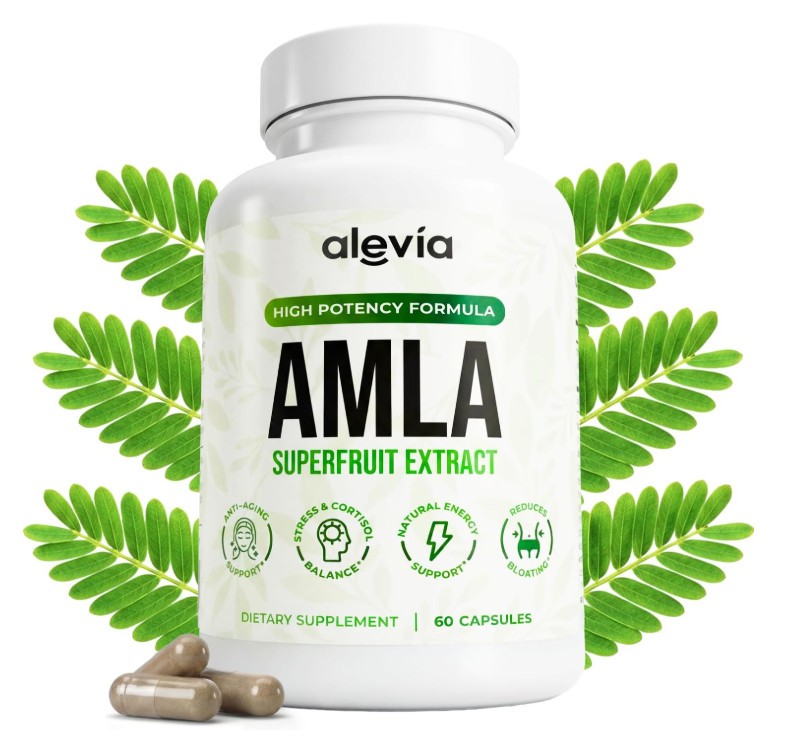 Organic Amla Capsules 1000mg – Indian Gooseberry Amla Fruit Supplement 1-5 pack