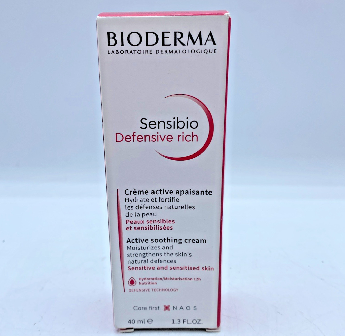 Bioderma Sensibio Defensive Rich 1.3 fl oz (40ml). Exp 1/24-1/25 NOS