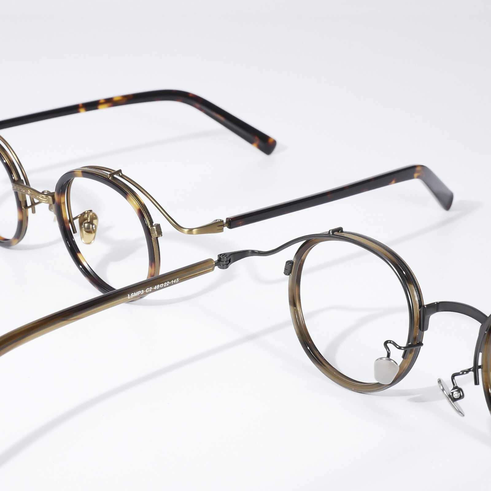 Japanese Round Eyeglass Frames Retro Hand Made Glasses Acetate+titanium
