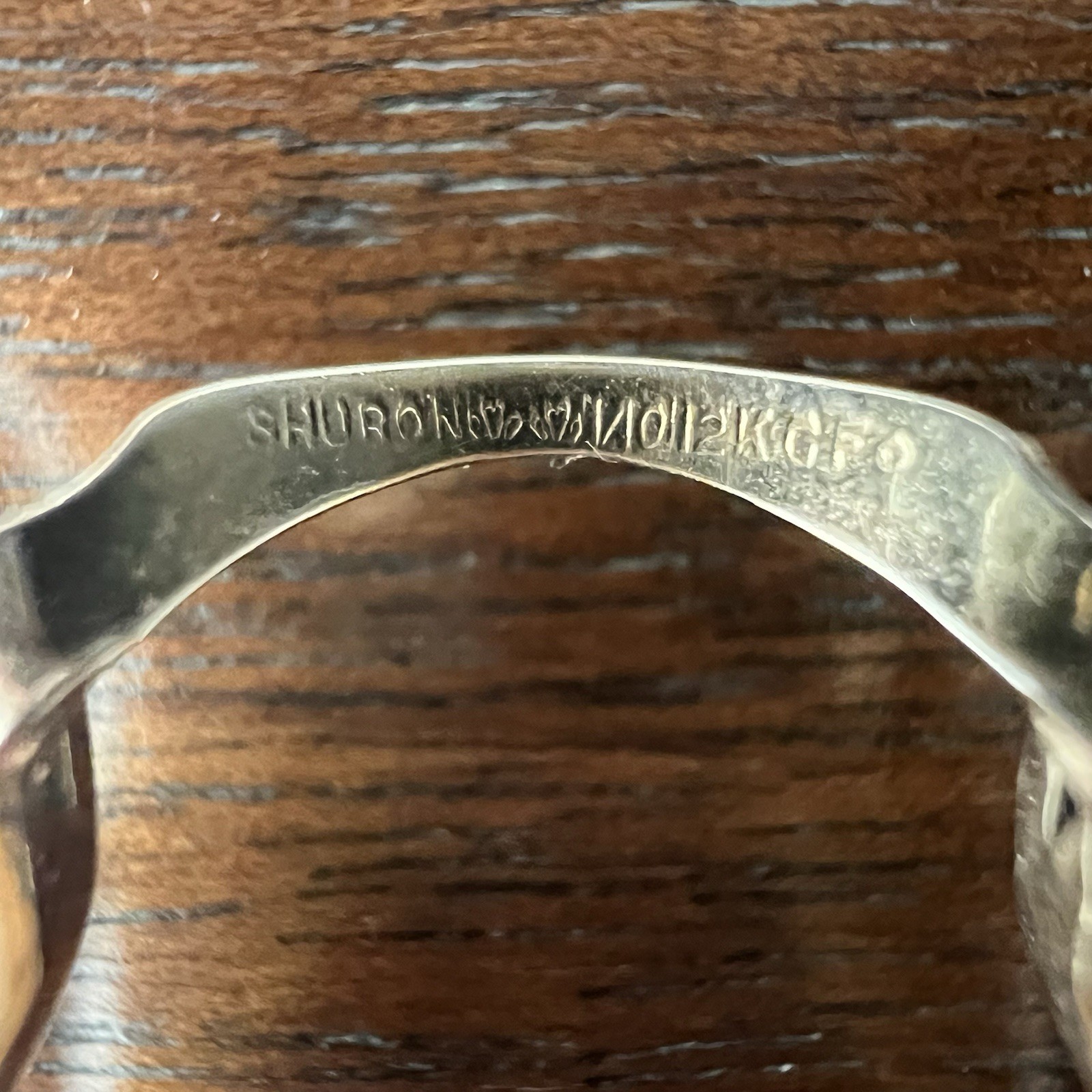 Vintage SHURON Rimless 12K Gold Filled Eyeglasses Frames Unisex Adults