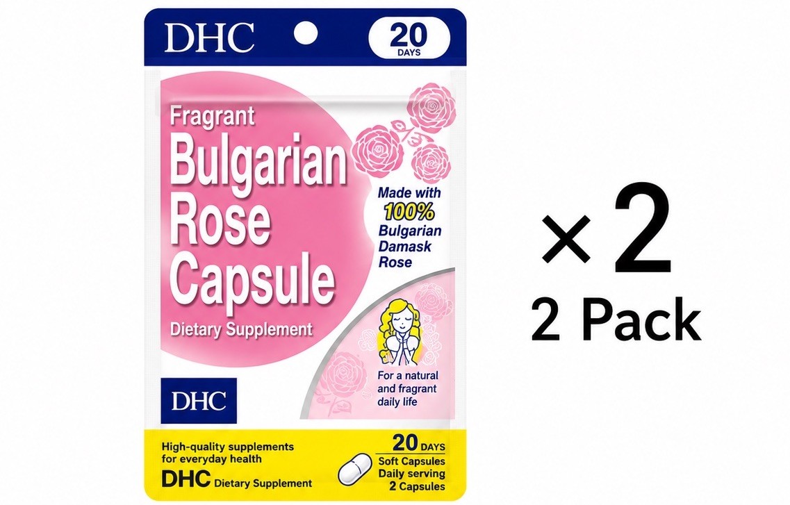 DHC Bulgarian Rose Fragrant Softgels 20 Days 40 Capsules ×2