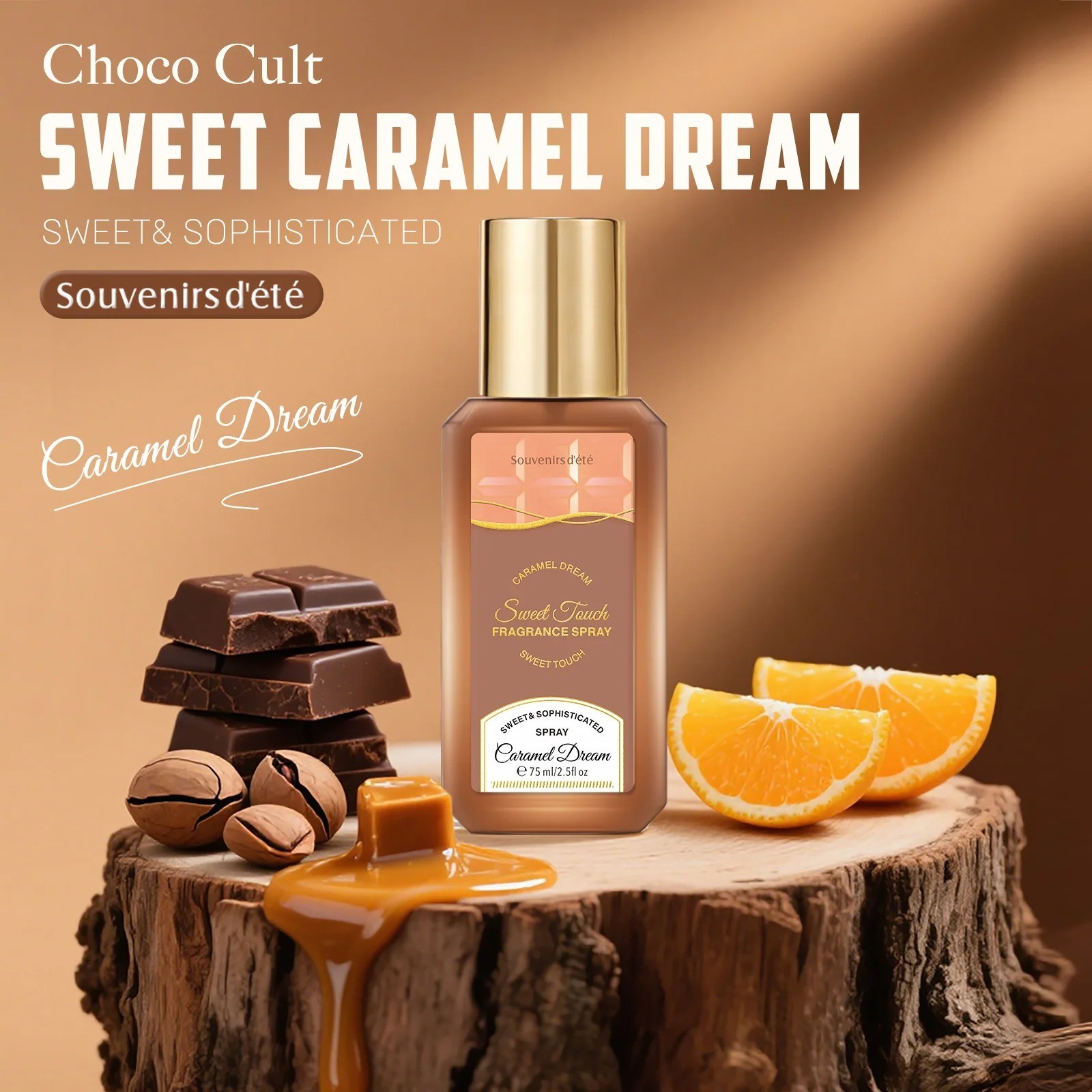 Caramel Dream Perfume 75ML Unisex Gourmand Fragrance Vanilla Chocolate EDT