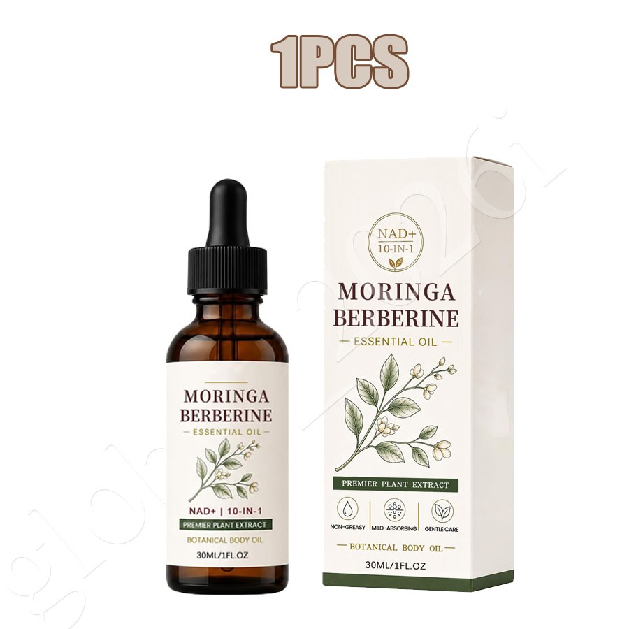 Moringa Berberine Oil – Essential Oil 30ml, With Ginger Root, Jojoba & Vitamin E