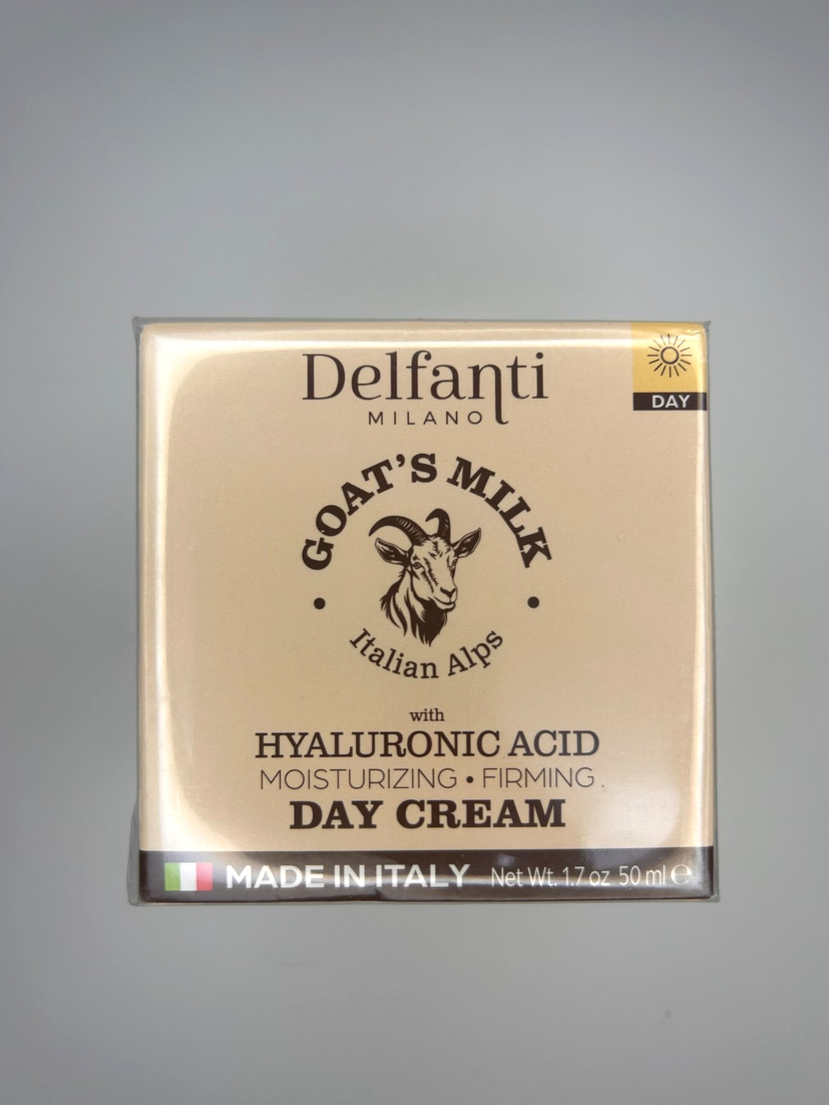 Delfanti Milano Goat’s Milk with Hyaluronic Acid Day Cream 1.7 oz Italy NEW