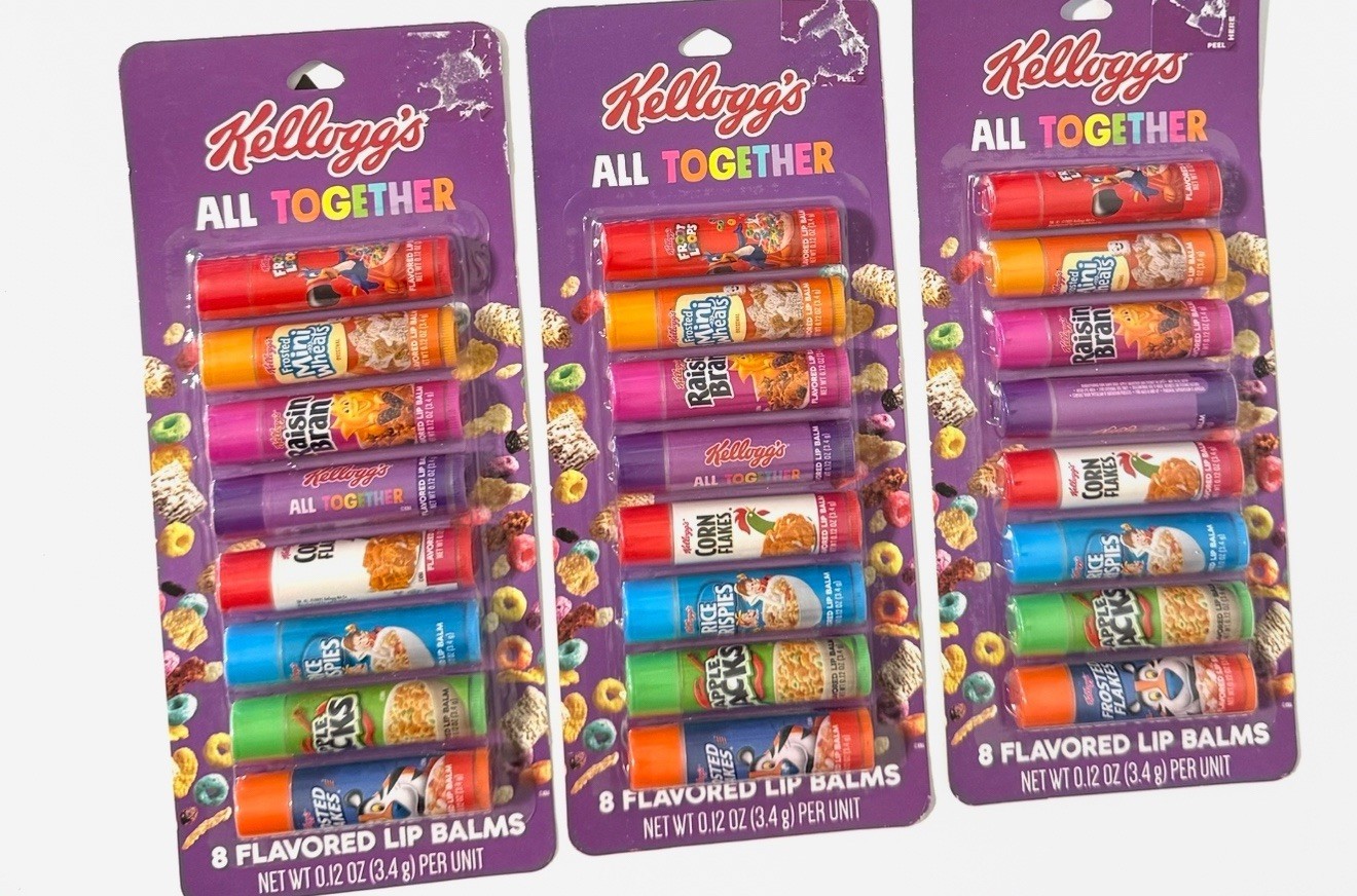 KELLOGG’S Breakfast Pack Lip Balms Assorted Favorite Cereal Flavors (24-PACK)