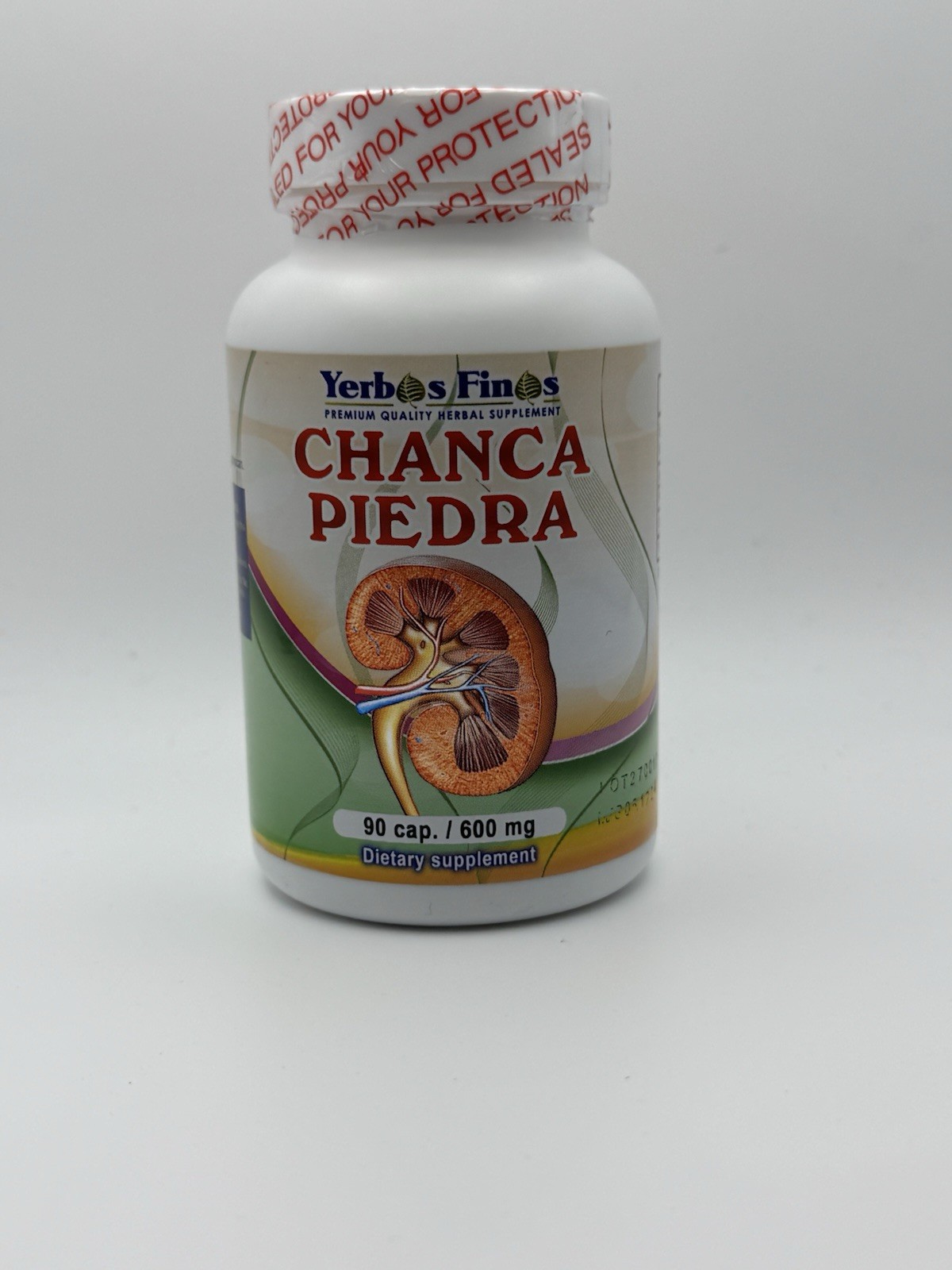 Yerbas Finas Chanca Piedra 600 mg 90 Capsules Oral Kidney Health Supplement