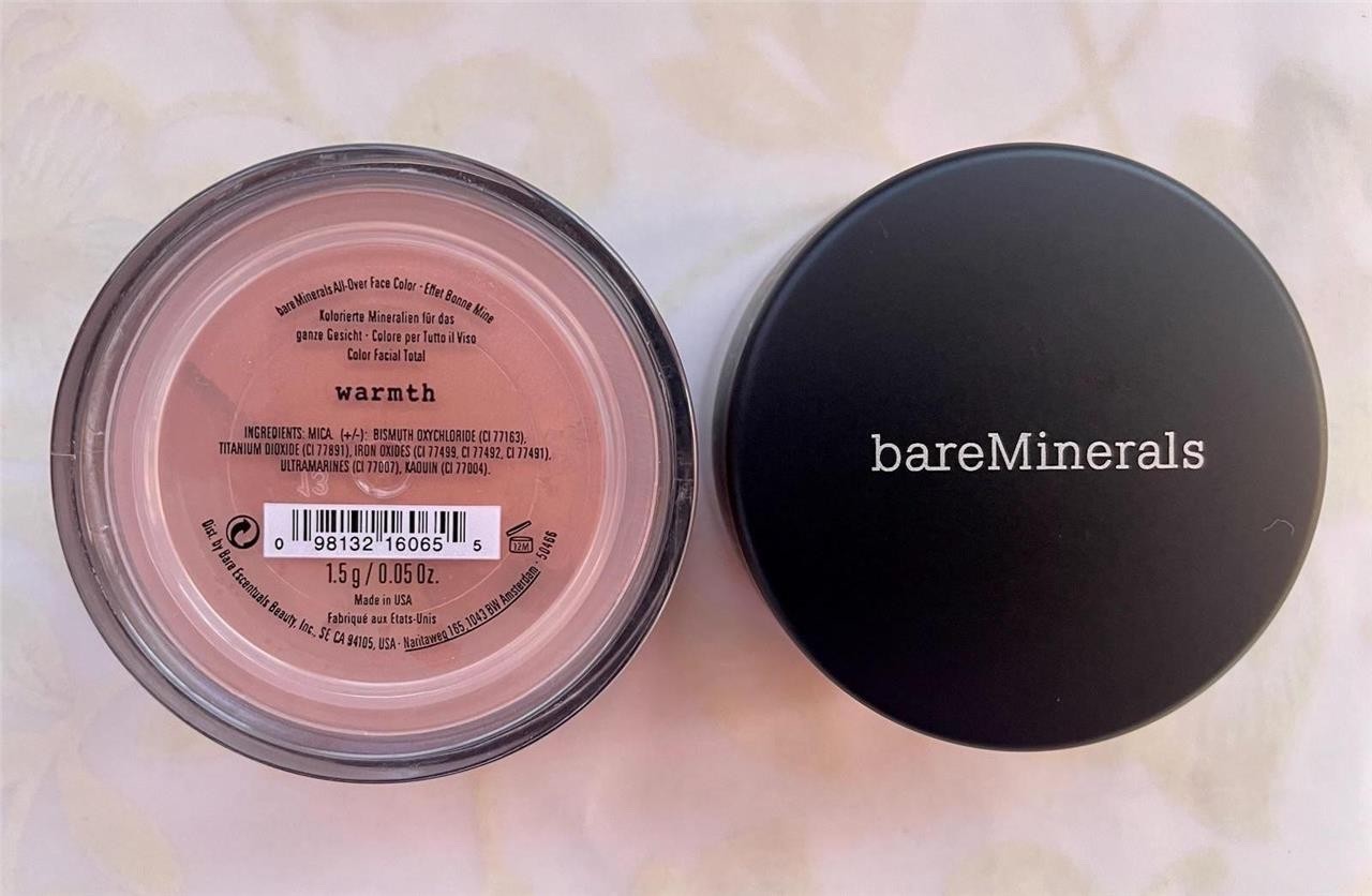 *2-PACK* bareMinerals All-Over Face Color WARMTH 1.5g XL ~ NEW/SEALED
