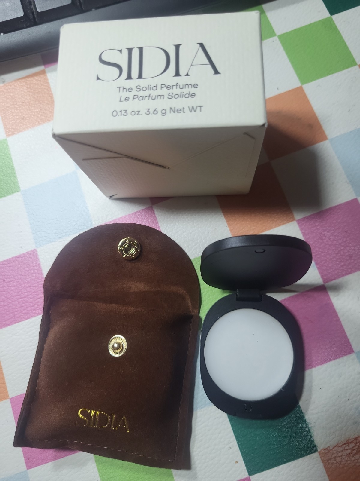 Sidia The Solid Perfume Braless Leather & Vanilla 3.6g /0.13 oz New In Box