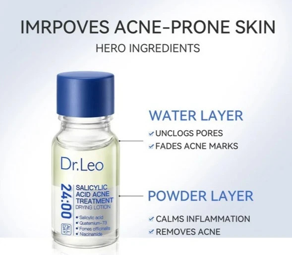 Dr.Leo Salicylic Acid Acne Serum 10ml – Anti Acne, Scar & Pimple Treatment