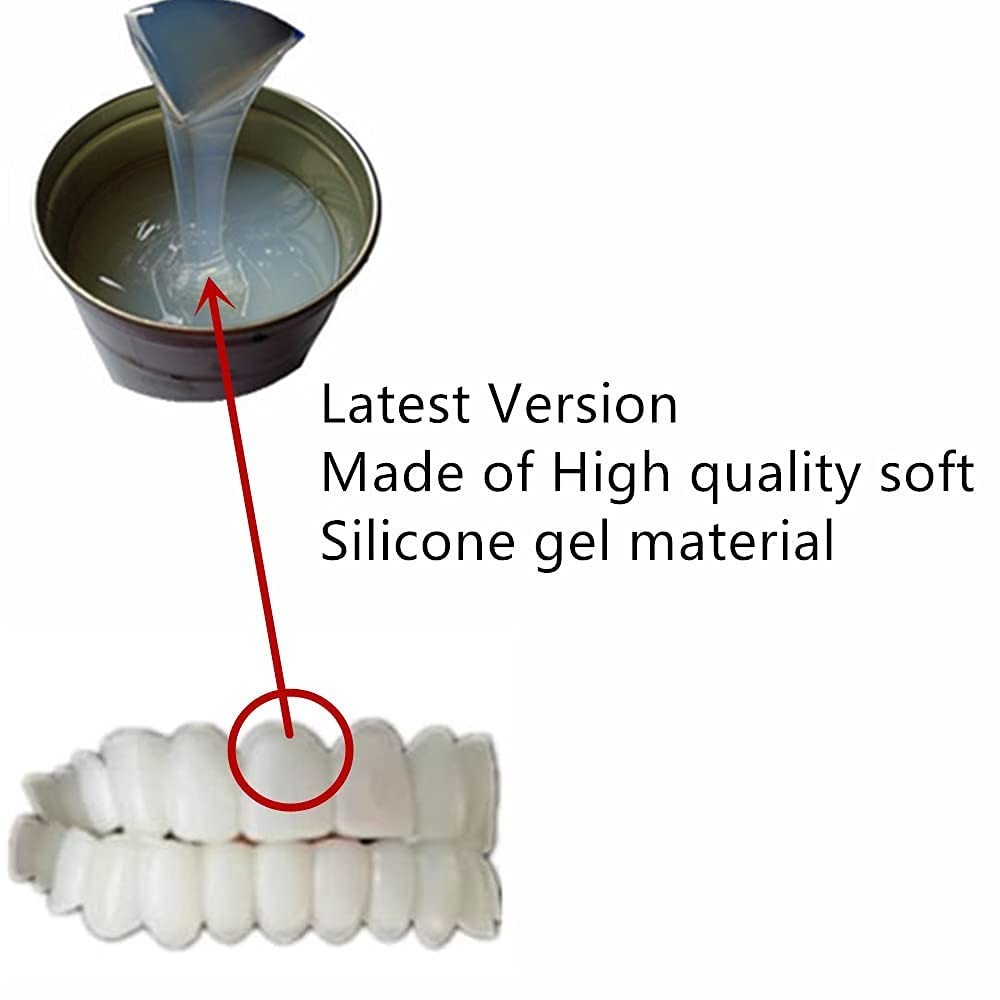 Silicone Gel Snap-On Perfect Smile Upper & Lower Teeth Braces with Storage Box &