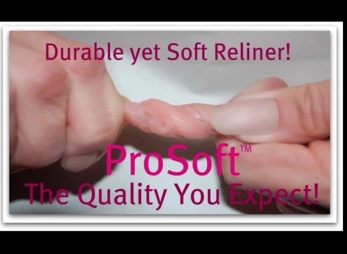 Soft Denture Reline Kit! Durable Liner! Repair Loose Dentures! ProSoft Reliner!