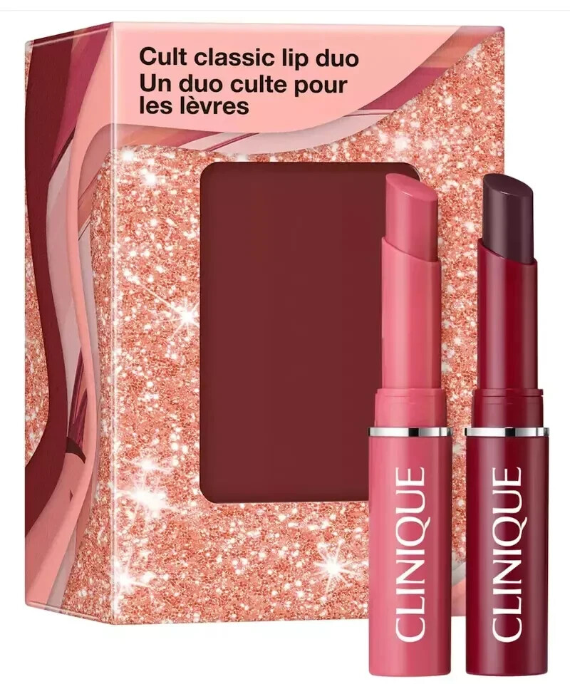 Clinique Cult Classic Almost Lipstick Duo Set – Black Honey & Pink Honey – NIB