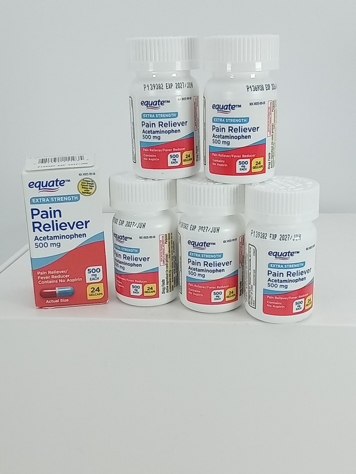 6 EQUATE PAIN RELIEVER FEVER REDUCTER BB DATE 2026/2027